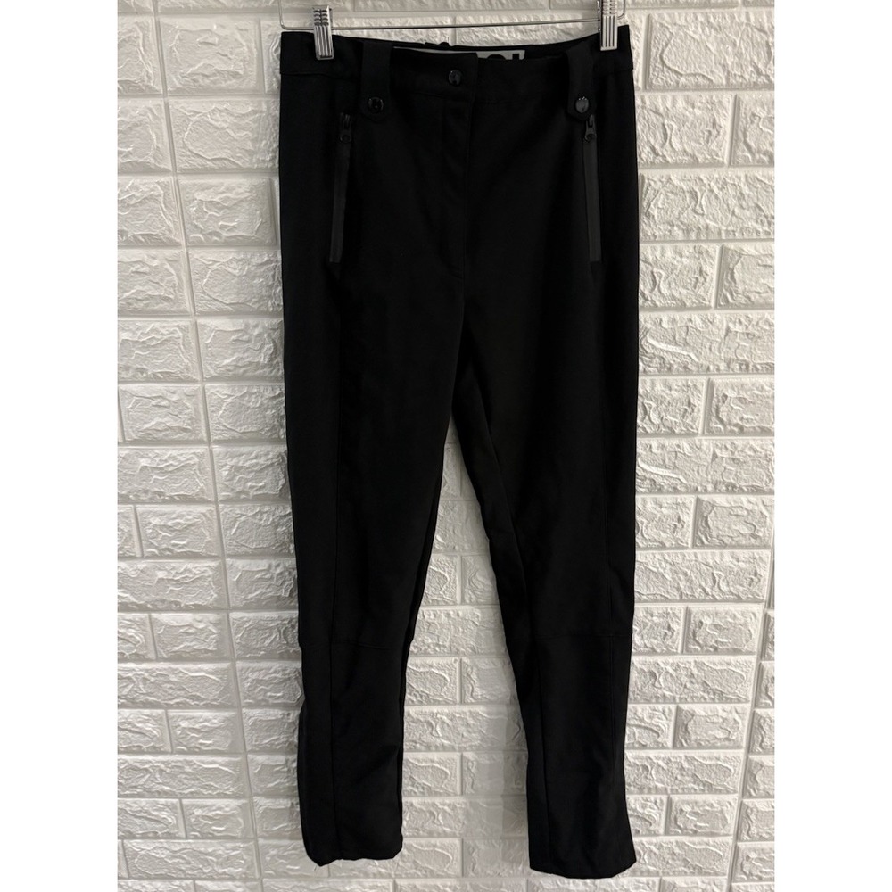 FOREVER 21 WOMENS SKI PANTS SIZE SMALL BLACK ZIPPER HEMS SNOWBOARD‎ OUTERWEAR